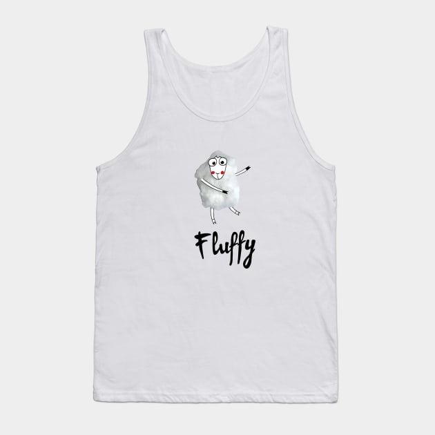 Fluffy sheep Tank Top by DarkoRikalo86